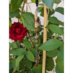 A -Sautoir tube d'AGATE...