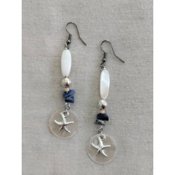 boucle d'oreille pierre de...