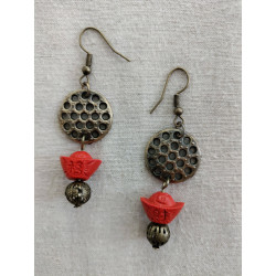 Boucle d'oreille soleil...