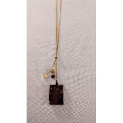 COLLIER MOKAITE avec libellule