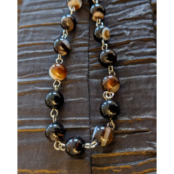 202303 Bracelet agate rayé...