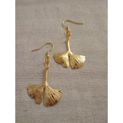 Boucle d'oreille ginko...