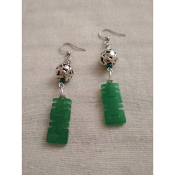 Boucle d'oreille Jade de...